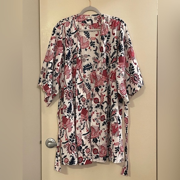 ROLLER RABBIT by ANTHROPOLOGIE NWOT Amanda Robe in Red Rouge - Picture 5 of 10